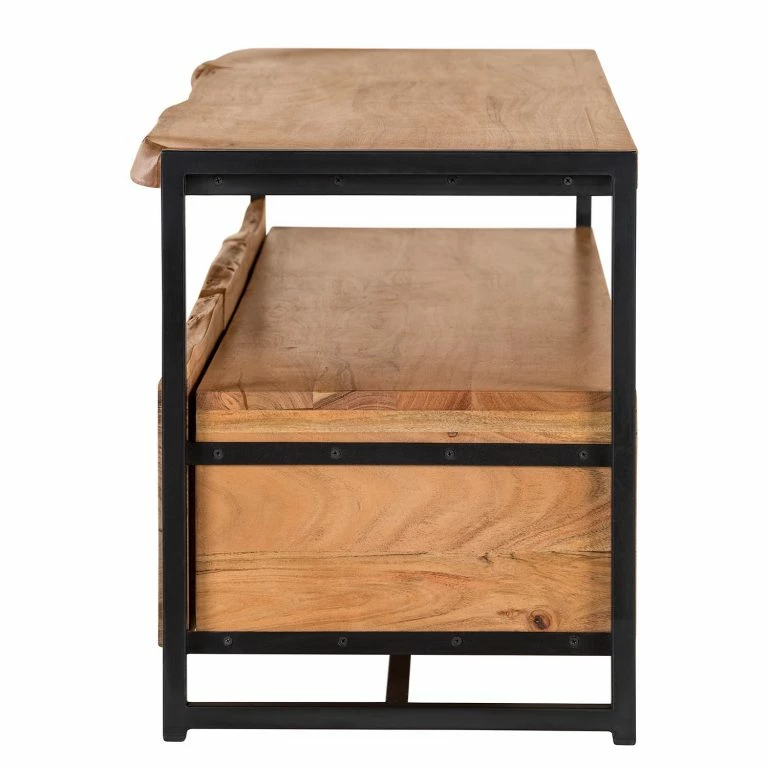 Loftscape Ars Manufacti Meuble TV Kaawo – Acacia Massif / Métal – Acacia / Noir