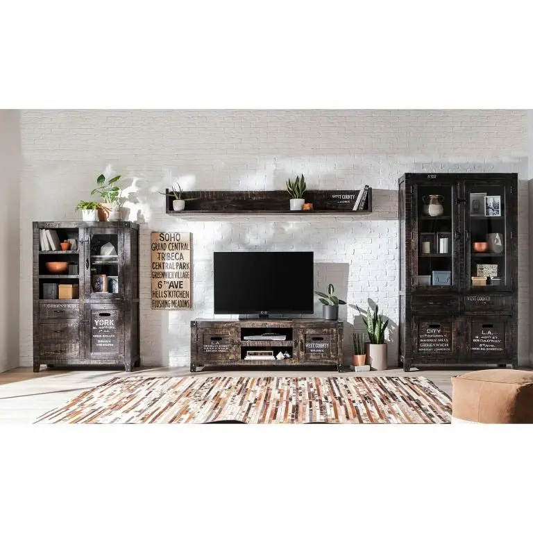 Loftscape Ars Manufacti Meuble TV Keyport II – Manguier Massif