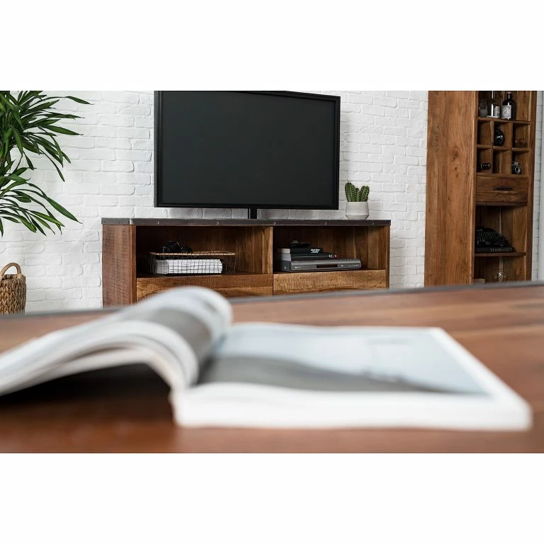 Loftscape Ars Manufacti Meuble TV Mackz I – Acacia Massif – Acacia / Noir Vieilli