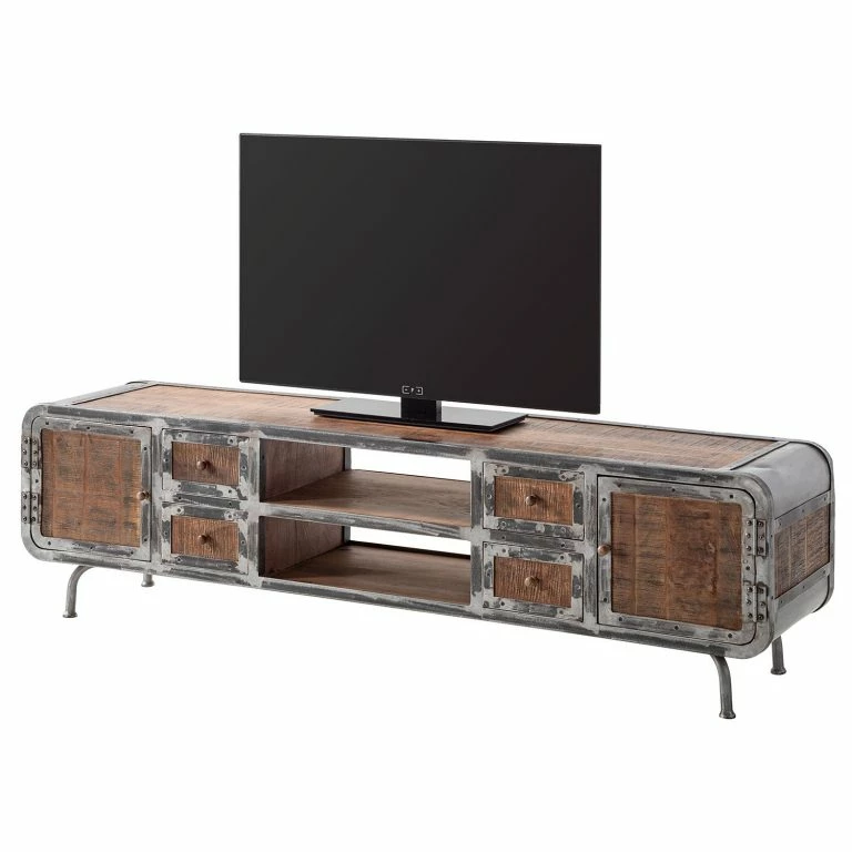 loftscape Ars manufacti Meuble TV Wharton II – Partiellement en acacia massif / Acier