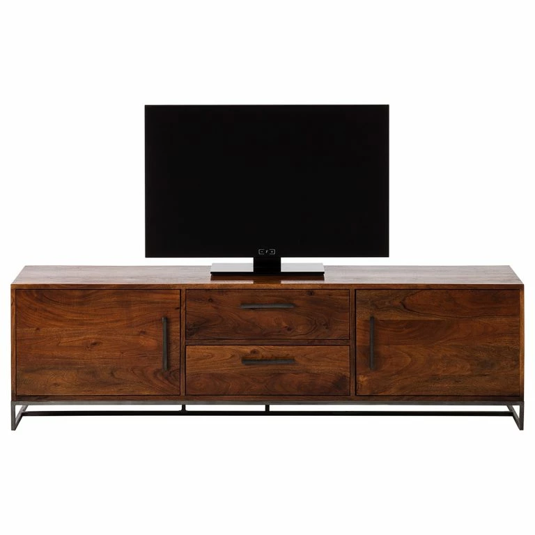 Loftscape Ars Manufacti Meuble TV Woodson III – Acacia Massif / Métal – Acacia Brun