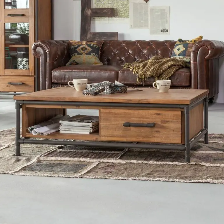 Loftscape Ars Manufacti Table Basse Atelier I – Partiellement En Acacia Massif