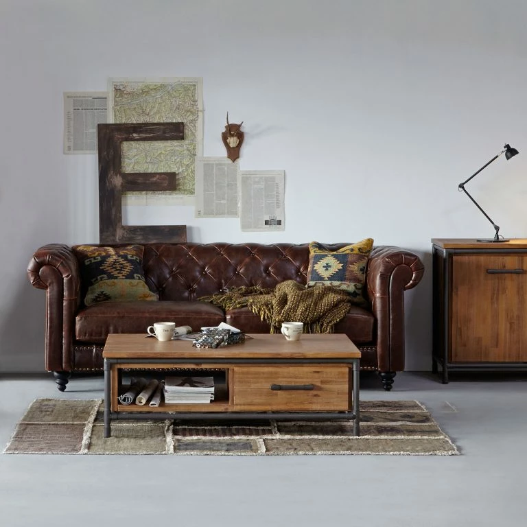 Loftscape Ars Manufacti Table Basse Atelier I – Partiellement En Acacia Massif