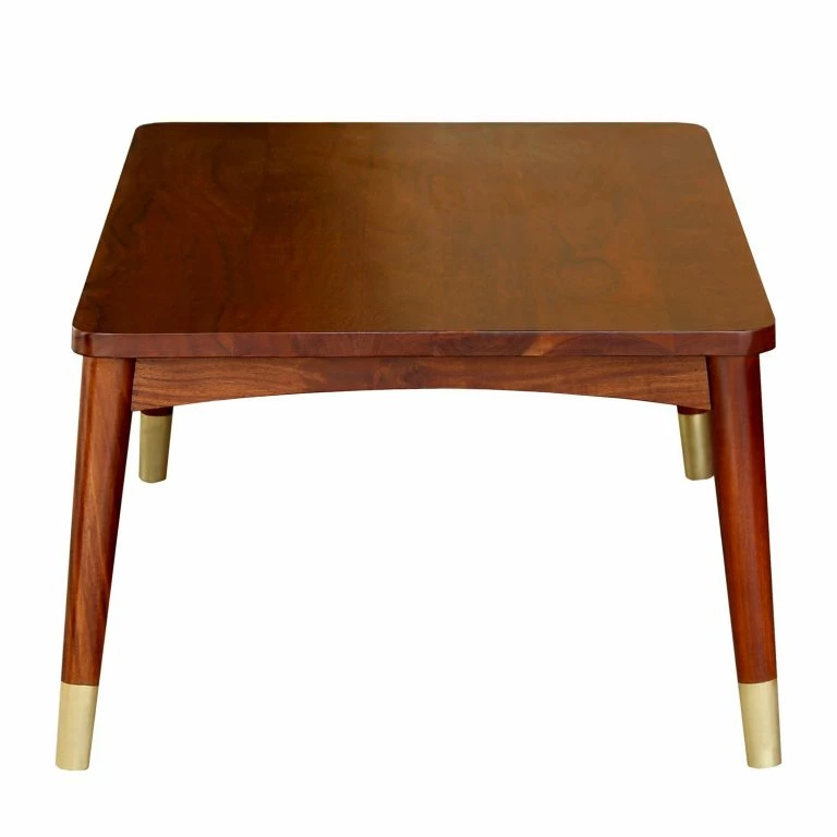 Loftscape Ars Manufacti Table Basse Baxley – Acacia Massif / Métal – Acacia / Doré