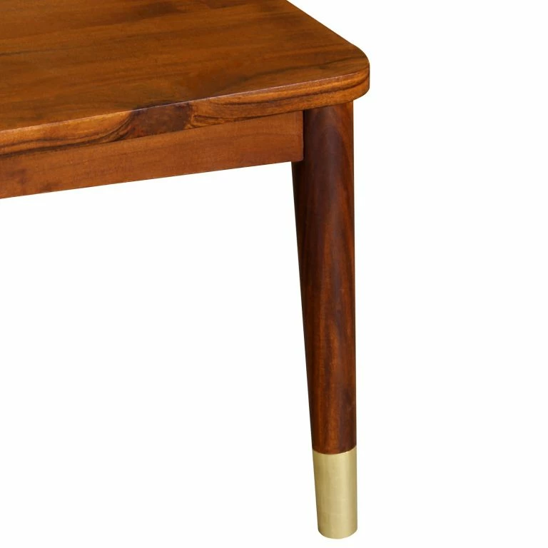 Loftscape Ars Manufacti Table Basse Baxley – Acacia Massif / Métal – Acacia / Doré