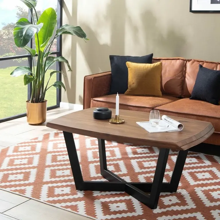 Loftscape Ars Manufacti Table Basse Conna – Acacia Brun – Bord De Table Tourné