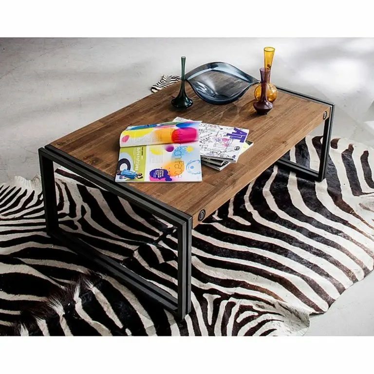 Loftscape Ars Manufacti Table Basse Manchester – Acacia Massif / Métal