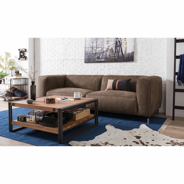 Loftscape Ars Manufacti Table Basse Manchester IV – Acacia Massif / Métal
