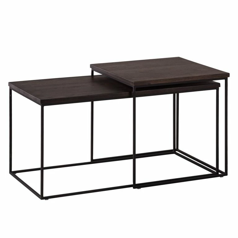 loftscape Ars manufacti Table basse Minneola (2 éléments) – Chêne foncé