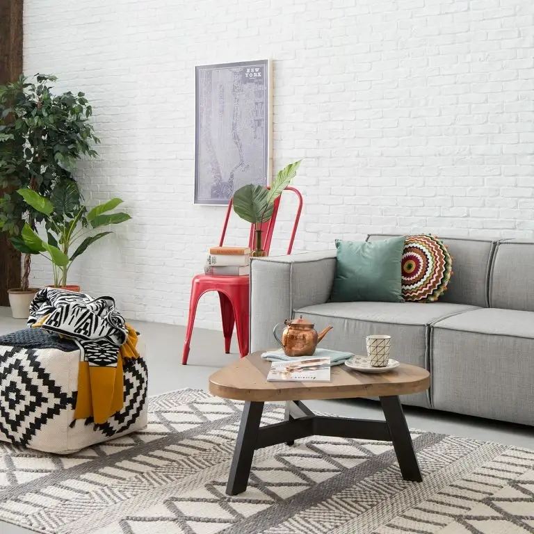 Loftscape Ars Manufacti Table Basse Tamati I – Pin Ancien / Métal – Pin Foncé / Noir