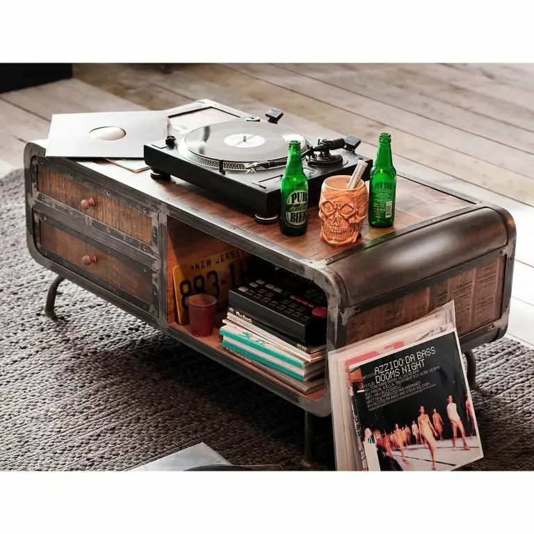 Loftscape Ars Manufacti Table Basse Wharton – Partiellement En Acacia Massif / Acier