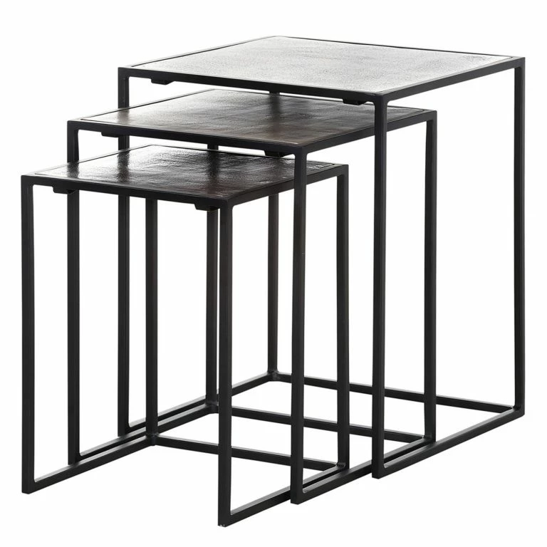 loftscape Ars manufacti Table d’appoint gigogne Mibu (3 élém.) – Métal – Multicolore