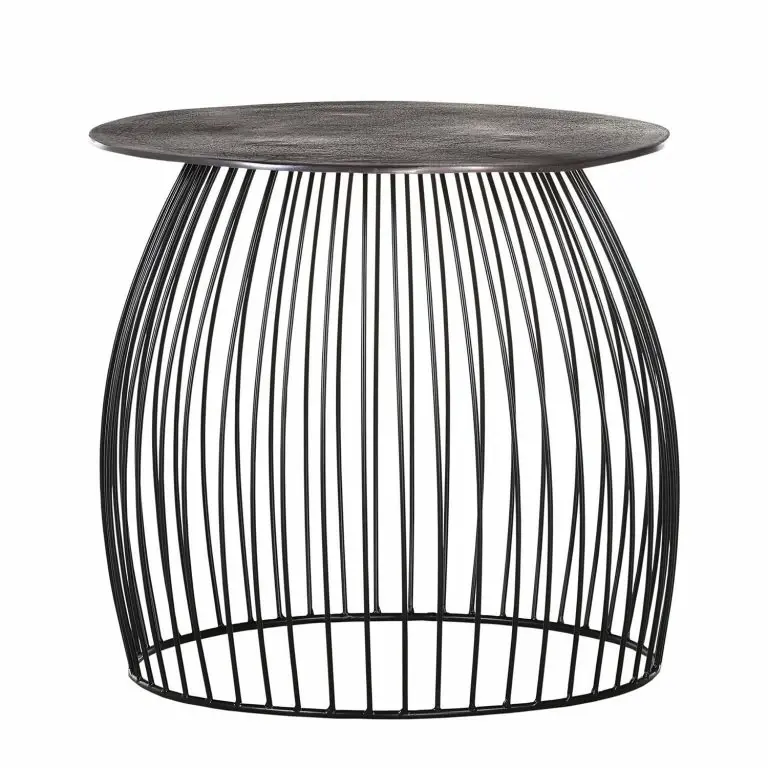 loftscape Ars manufacti Table d’appoint Hakuba – Métal – Gris minéral / Noir
