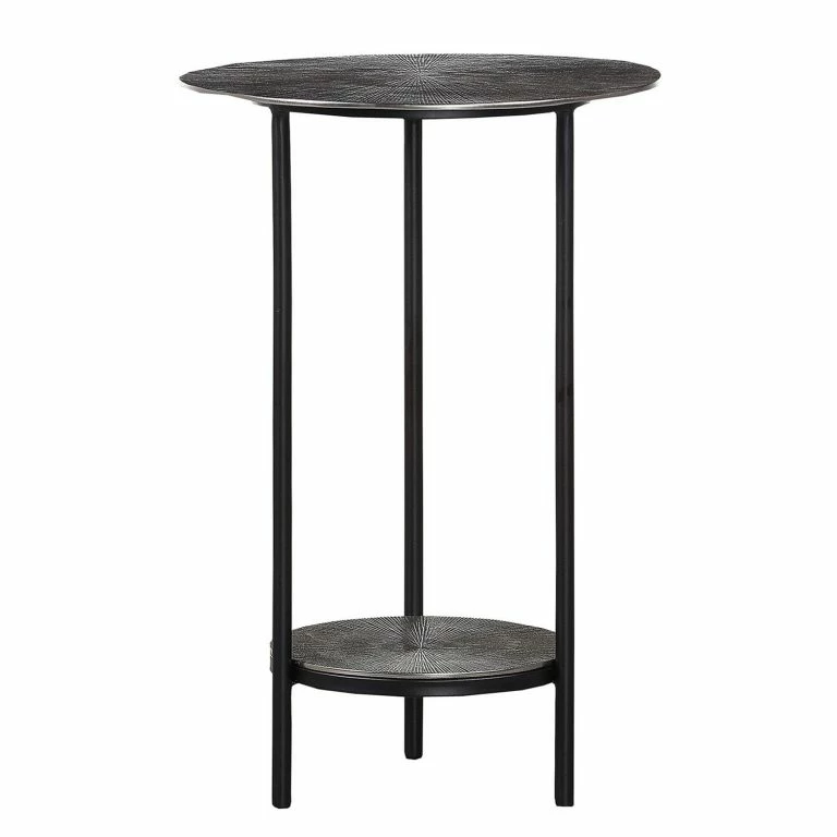 loftscape Ars manufacti Table d’appoint Minano – Métal – Argenté / Noir