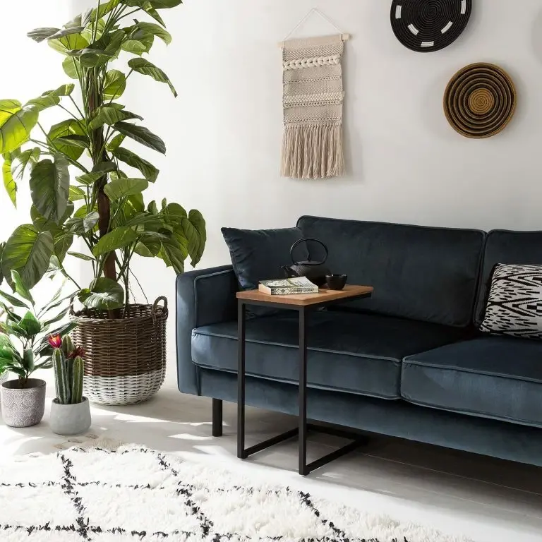 Loftscape Ars Manufacti Table D’appoint Montverde I – Chêne Massif / Métal – Chêne / Noir