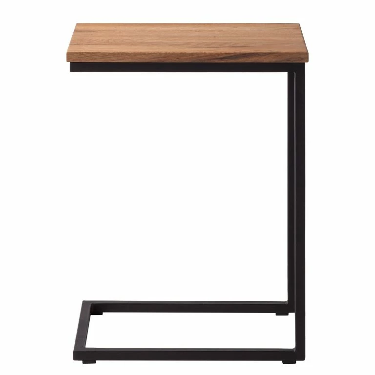 Loftscape Ars Manufacti Table D’appoint Montverde I – Chêne Massif / Métal – Chêne / Noir