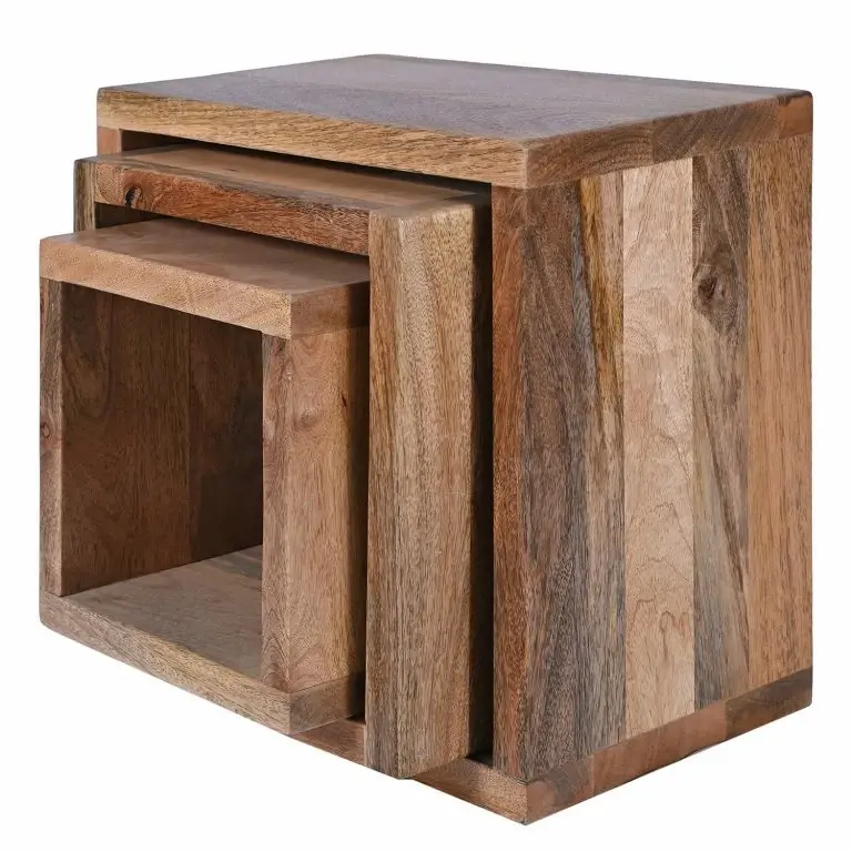 loftscape Ars Natura Bouts de canapé Troon (3 éléments) – Manguier massif