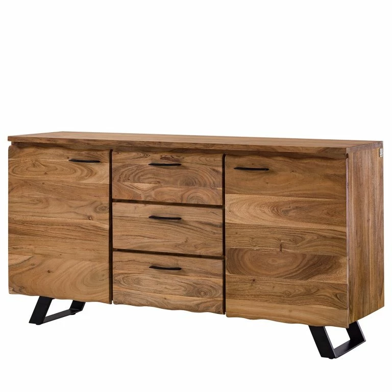 loftscape Ars Natura Buffet Vardo – Acacia massif / Métal – Acacia / Noir
