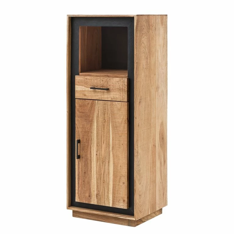 loftscape Ars Natura Buffet Weldon – Acacia massif / Placage en pierre / Acacia / Noir