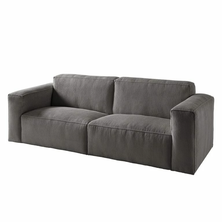 loftscape Ars Natura Canapé 3 places LORALAI – Velours côtelé Lola: Gris