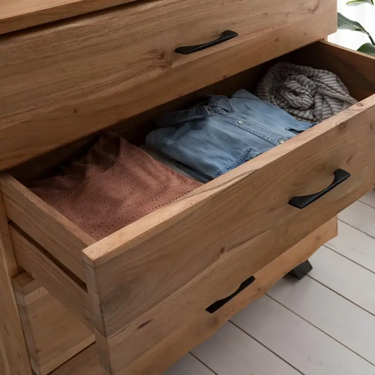 Loftscape Ars Natura Commode Vardo – Acacia Massif / Métal – Acacia / Noir