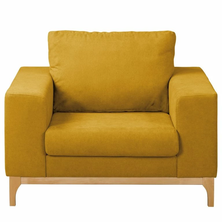 Loftscape Ars Natura Fauteuil Darling – Microfibre – Microfibre Rieka: Jaune Moutarde