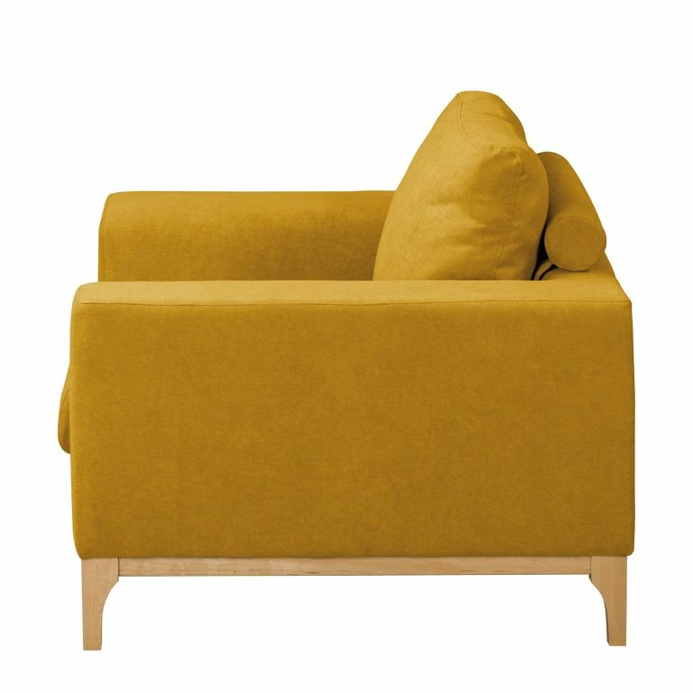 Loftscape Ars Natura Fauteuil Darling – Microfibre – Microfibre Rieka: Jaune Moutarde