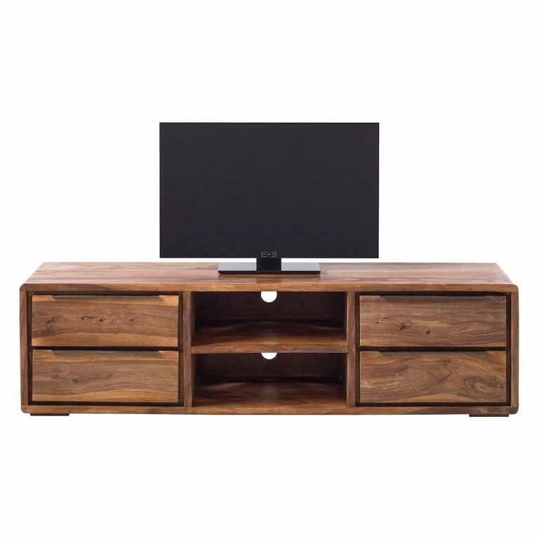 Loftscape Ars Natura Meuble TV Trangle I – Sheesham Massif – Sheesham Clair