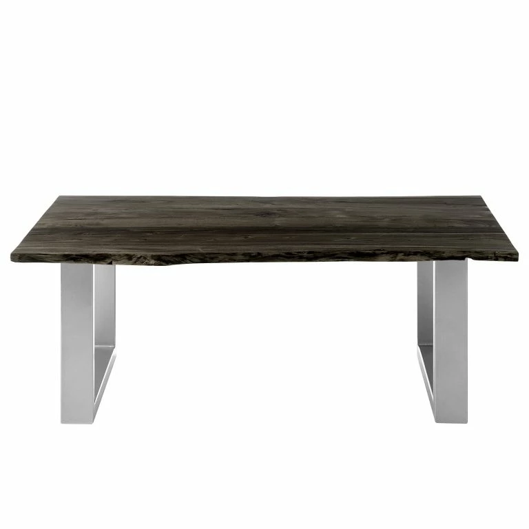 Loftscape Ars Natura Table Basse Kapra – Acacia Massif /Métal – Acacia Gris – Largeur : 120 Cm