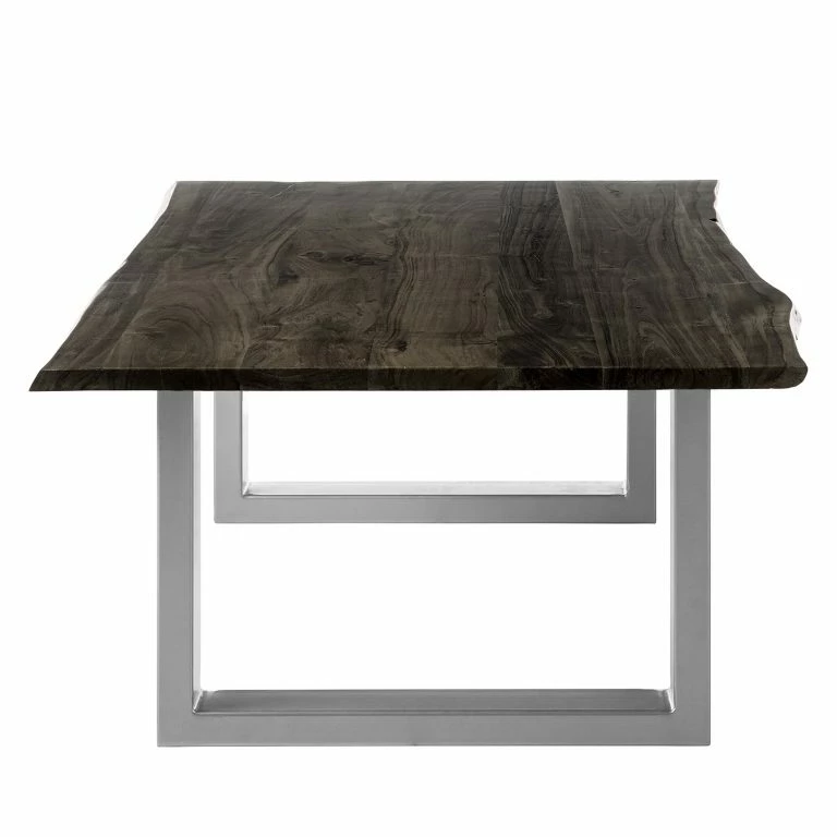 Loftscape Ars Natura Table Basse Kapra – Acacia Massif /Métal – Acacia Gris – Largeur : 120 Cm