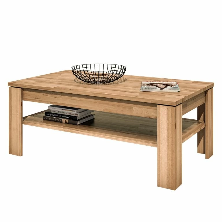 loftscape Ars Natura Table basse Lombok – Partiellement en bois massif – Duramen de hêtre
