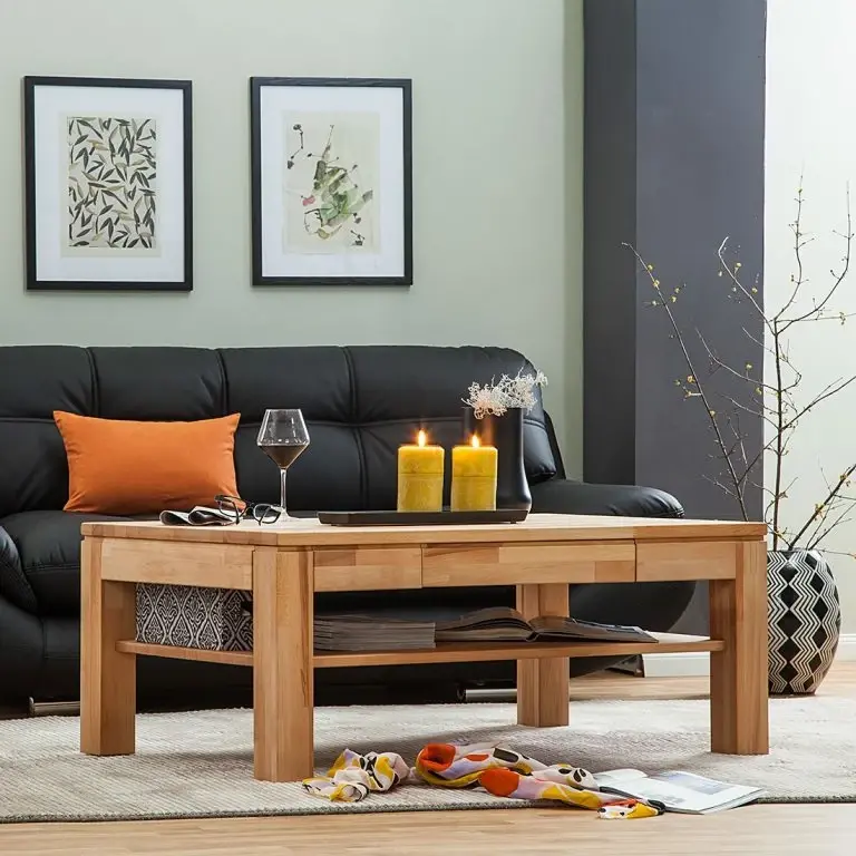 Loftscape Ars Natura Table Basse Mikkel – Duramen De Hêtre Huilé
