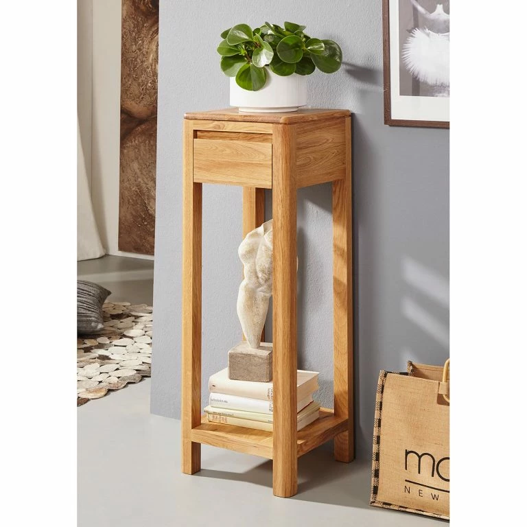 Loftscape Ars Natura Table D’appoint Anamur I – Chêne – Hauteur : 90 Cm