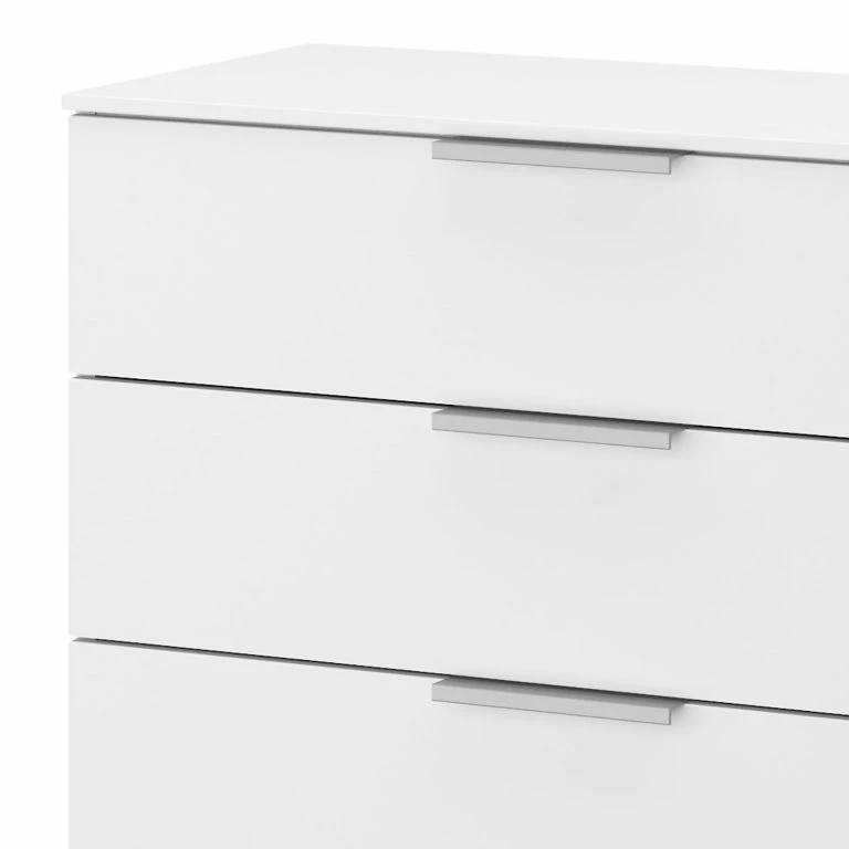Loftscape Buffet SKØP X4 – Blanc Alpin – Largeur : 80 Cm – Aluminium