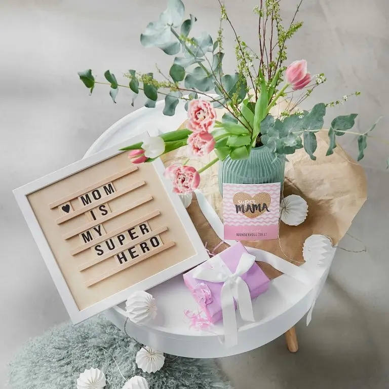 Loftscape Butlers Bout De Canapé COFFEE TIME – Pin – Blanc