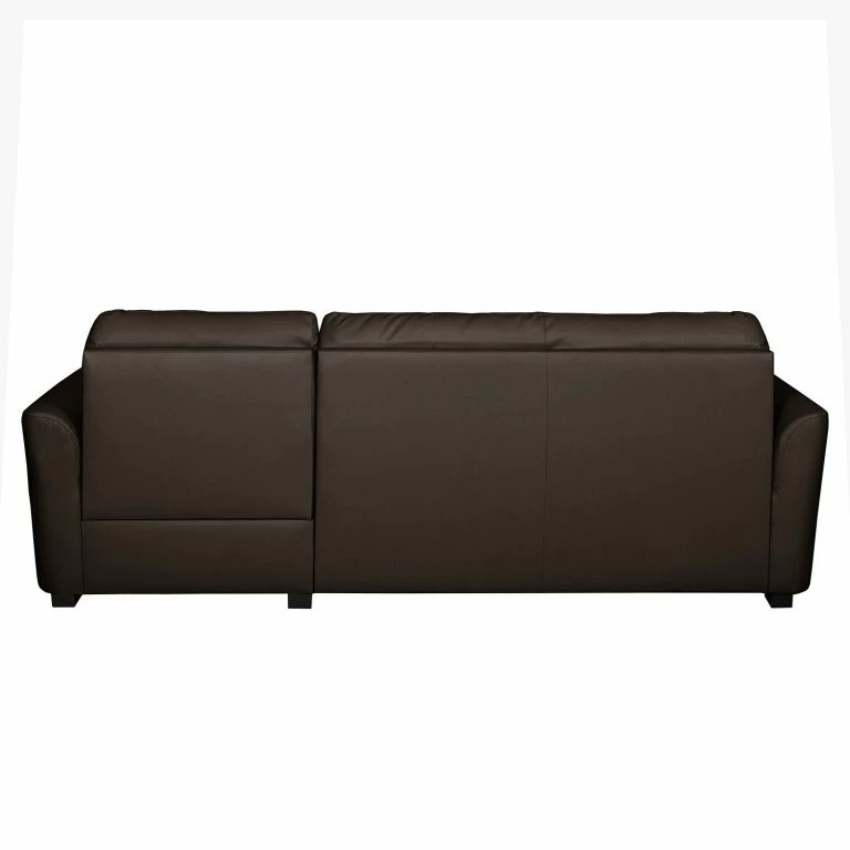 Loftscape Canapé D’angle Parilla (convertible) – Marron Vintage – Méridienne Courte à Droite (vue De Face)