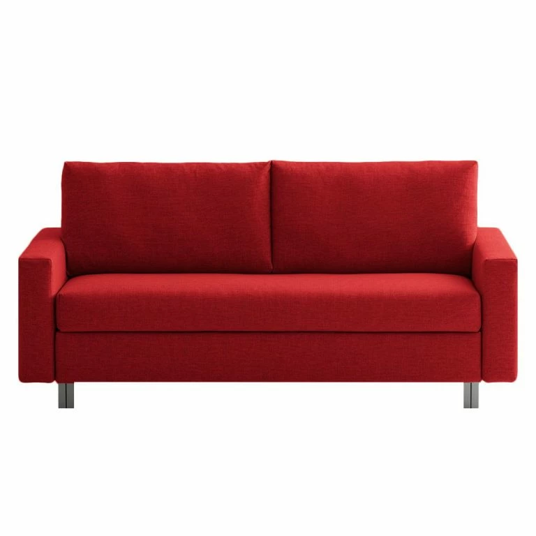 loftscape Chillout by Franz Fertig Canapé convertible Aura – Rouge – Largeur : 176 cm