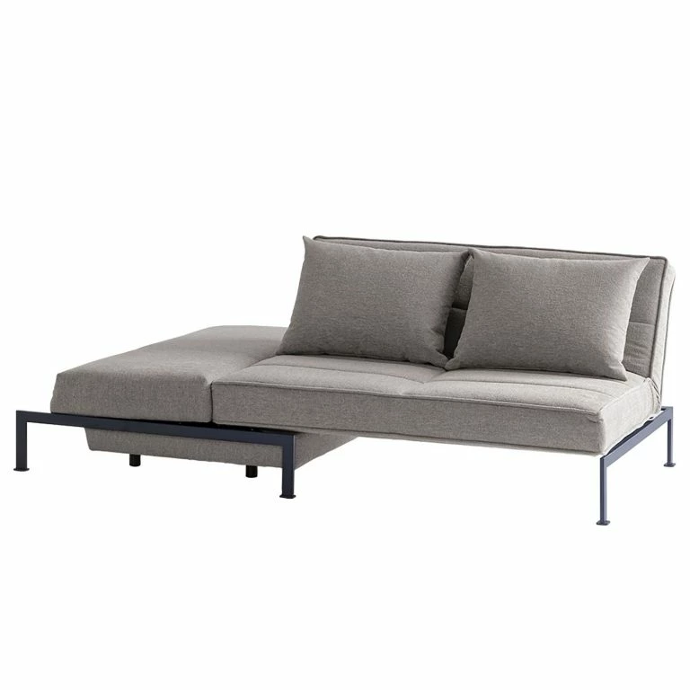 Loftscape Chillout By Franz Fertig Canapé Convertible Filius – Tissu – Gris – Fonction Lit à Gauche (vue De Face)