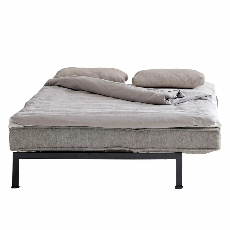 Loftscape Chillout By Franz Fertig Canapé Convertible Filius – Tissu – Gris – Fonction Lit à Gauche (vue De Face)
