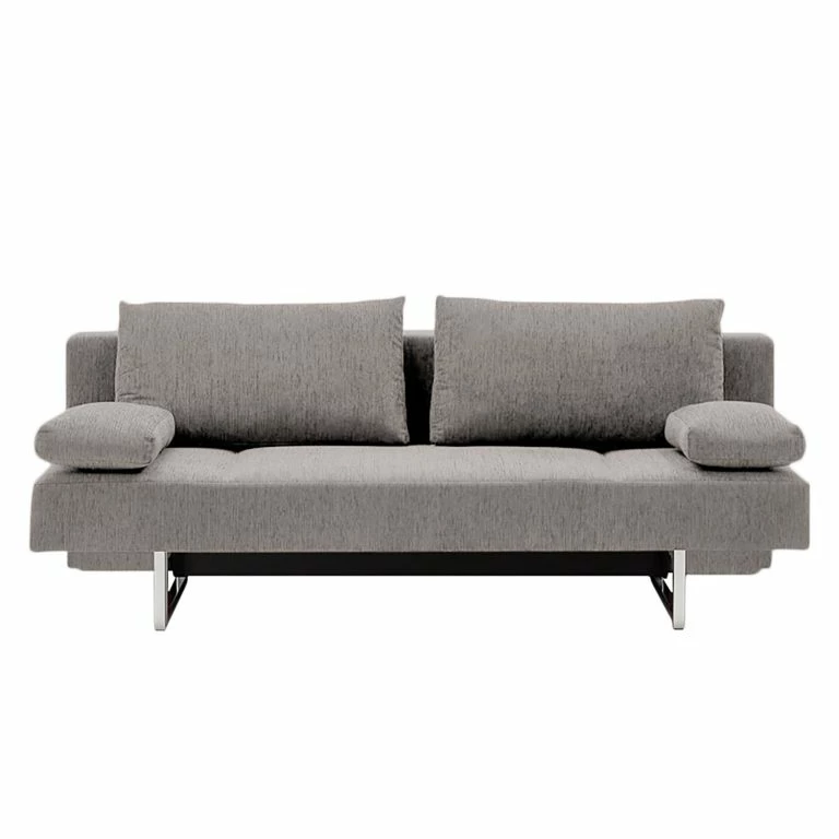 Loftscape Chillout By Franz Fertig Canapé Convertible Goran – Tissu – Gris – Avec Repose-pieds