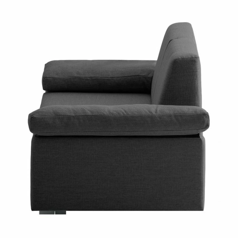 Loftscape Chillout By Franz Fertig Canapé Convertible Plaza – Anthracite – Largeur : 172 Cm – Accoudoir Réglable