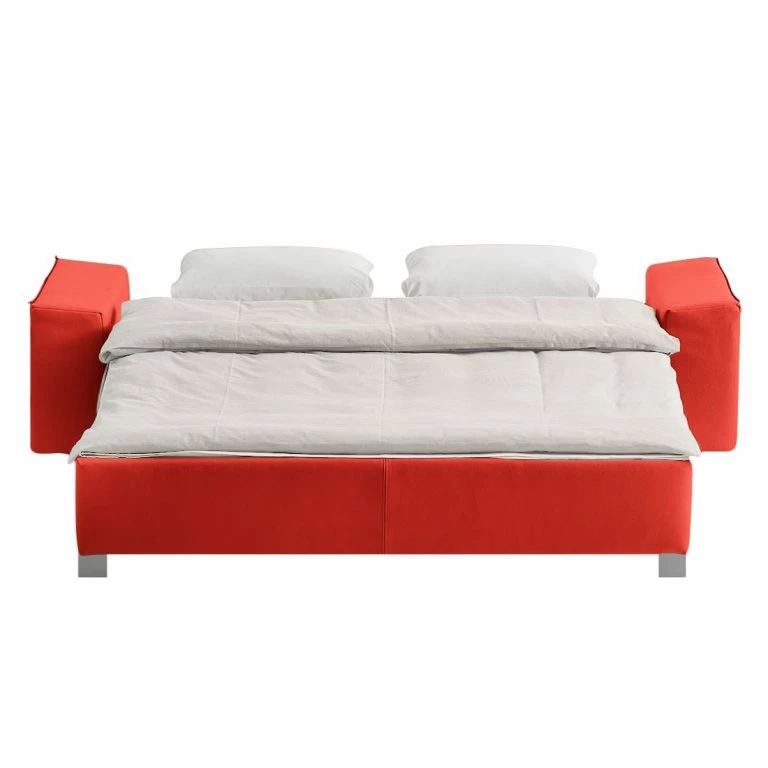 Loftscape Chillout By Franz Fertig Canapé Convertible Plaza – Rouge – Largeur : 172 Cm – Accoudoir Réglable
