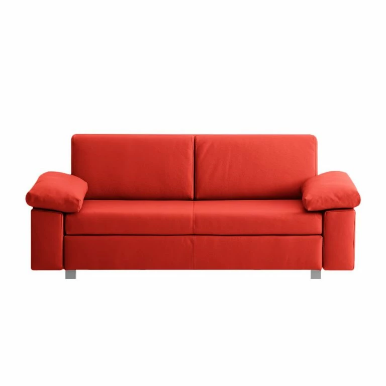 loftscape Chillout by Franz Fertig Canapé convertible Plaza – Rouge – Largeur : 172 cm – Accoudoir réglable
