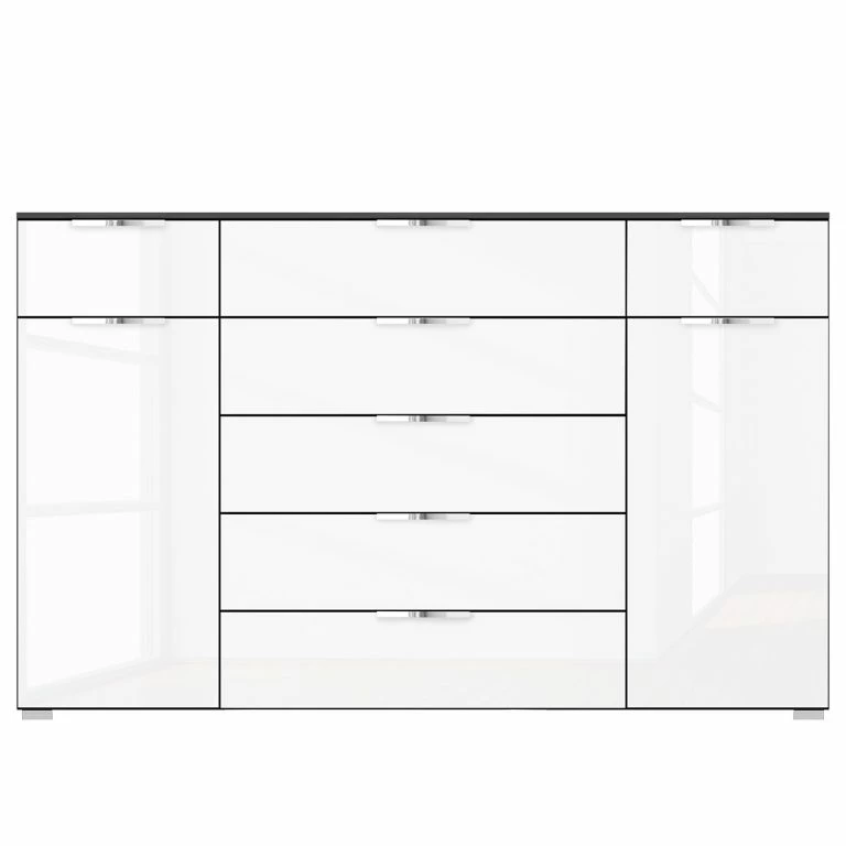 Loftscape Commode SKØP X7+2 – Blanc Brillant / Graphite – Chrome