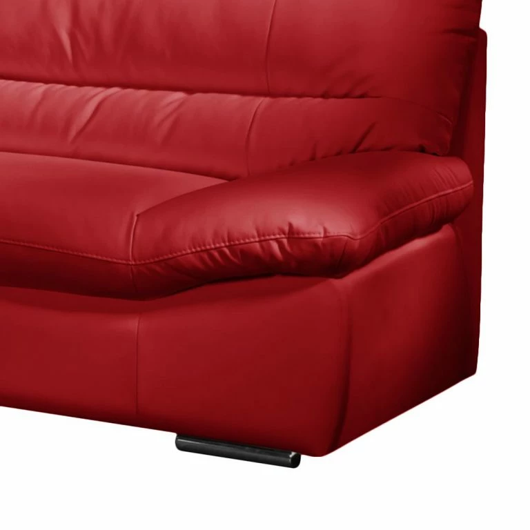 Loftscape Cotta Canapé Doug (3 Places) – Cuir Véritable Rouge