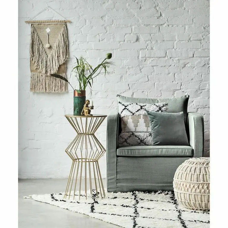 Loftscape Eva Padberg Collection Fauteuil Lavina – Tissu Moretey : Menthe