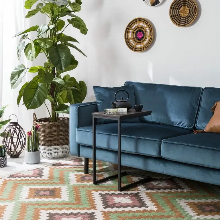 Loftscape Eva Padberg Collection Table D’appoint Montverde II – Chêne Massif / Métal – Chêne Foncé / Noir