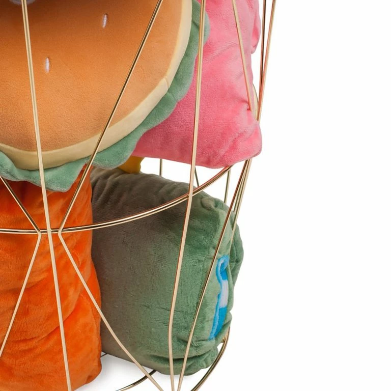 Loftscape FLHF Bout De Canapé Armina II – Imitation Acacia / Doré