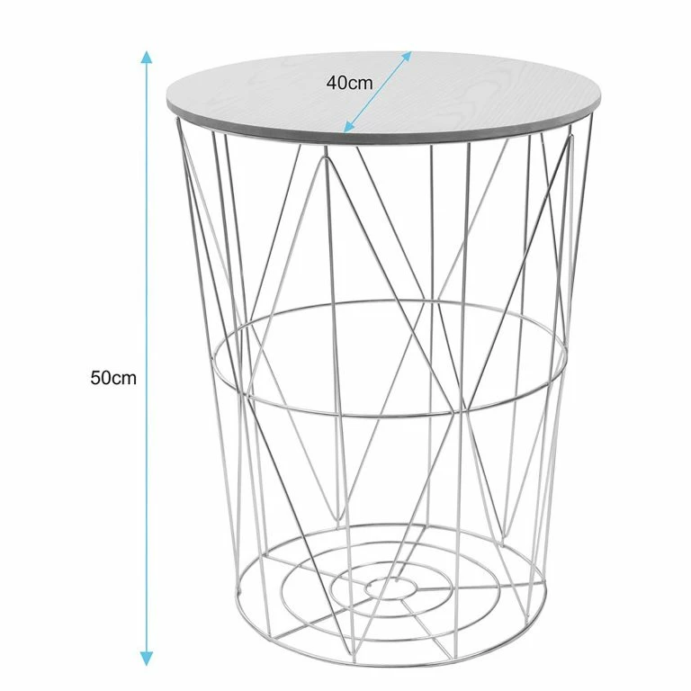 Loftscape FLHF Bout De Canapé Armina II – Imitation Acacia / Doré