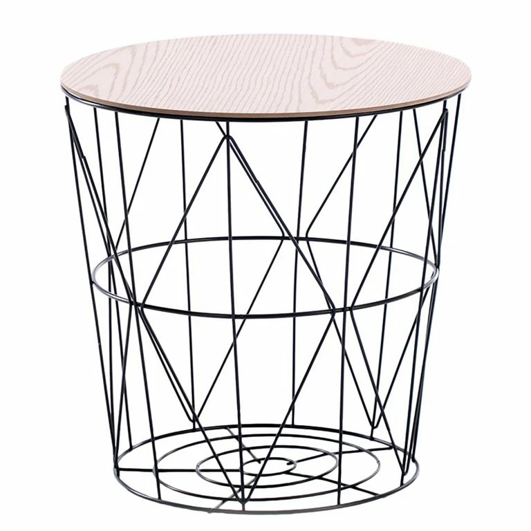 loftscape FLHF Bout de canapé Mia – Imitation acacia / Noir